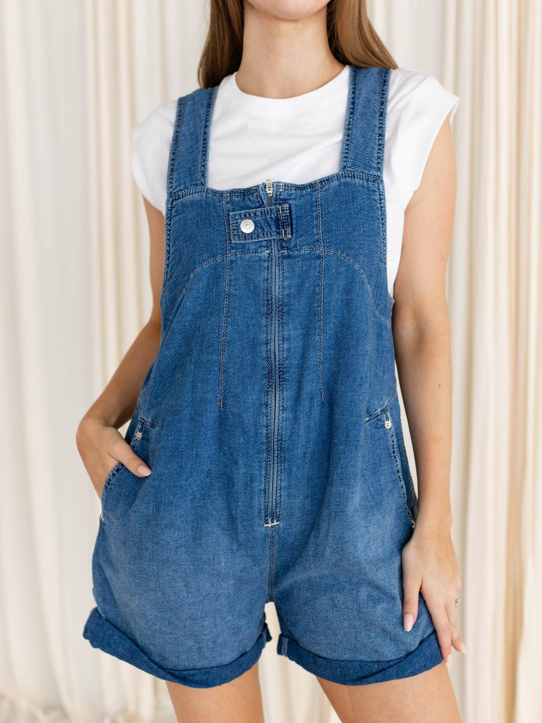 washed shortalls