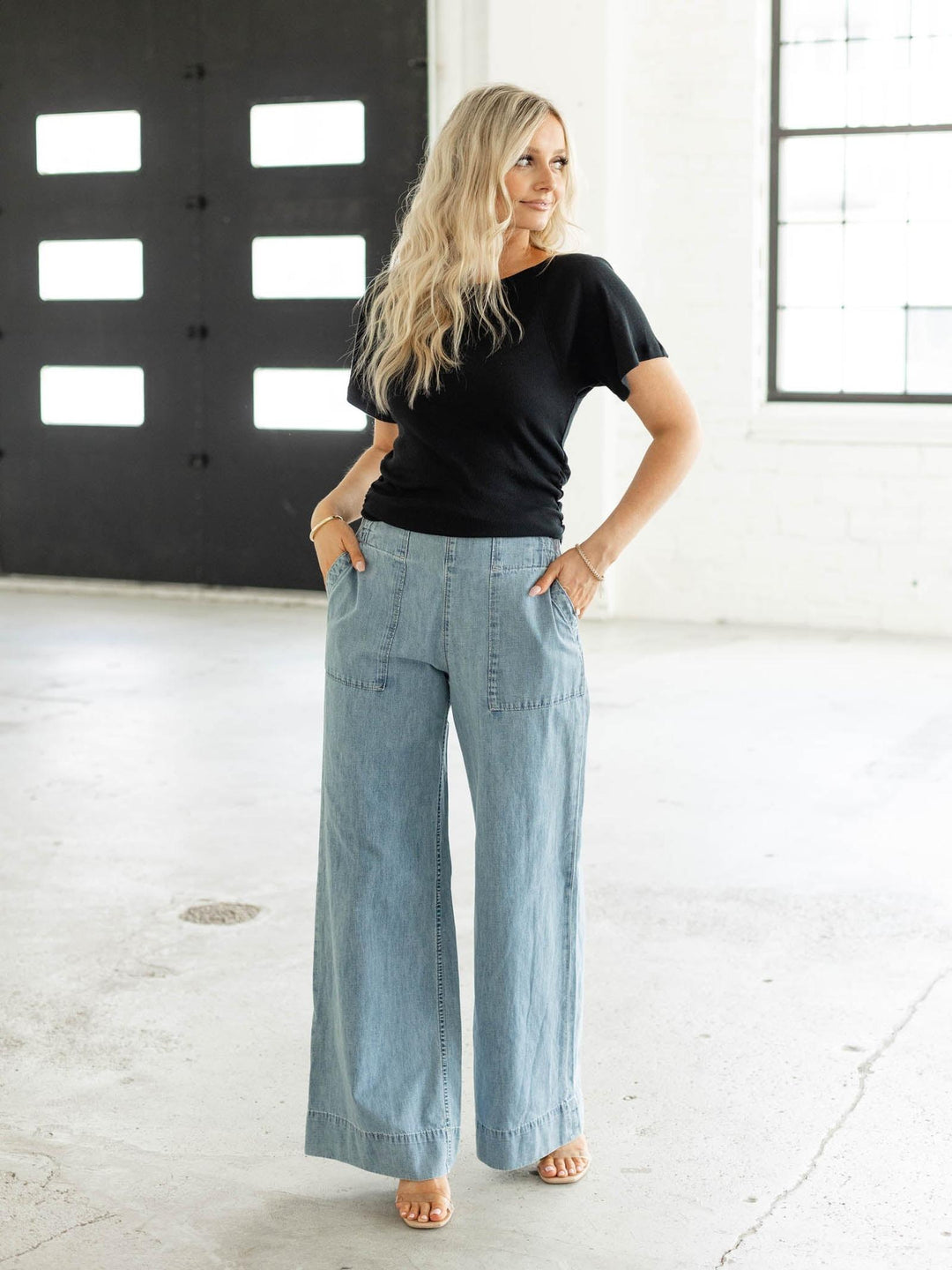 black free people off the shoulder top