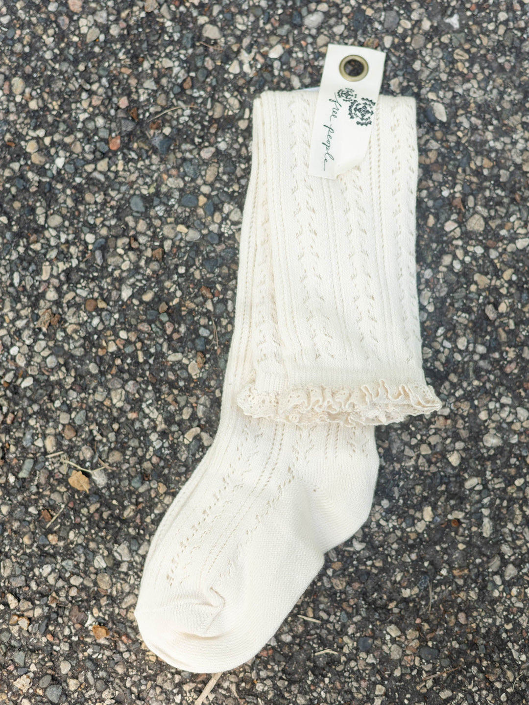 Free People Misty Net Pointelle Tall Socks