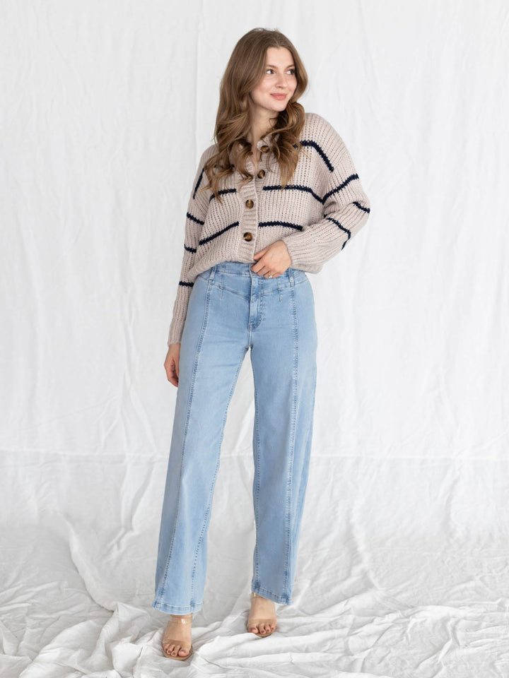 palermo light wash wide leg denim