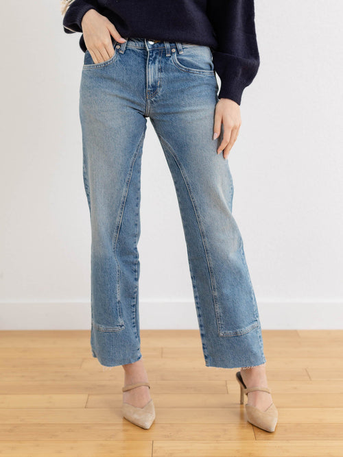 Free People Risk Taker Mid Rise StraightDenim jeans