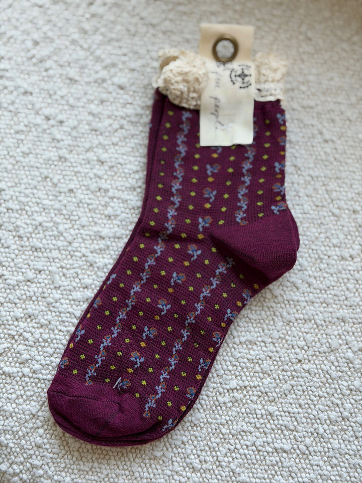 Free People Rosebud Waffle Knit Sock