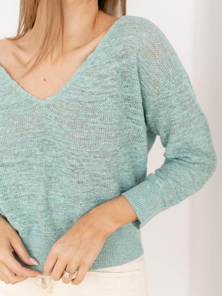 lightweight knit oversized top