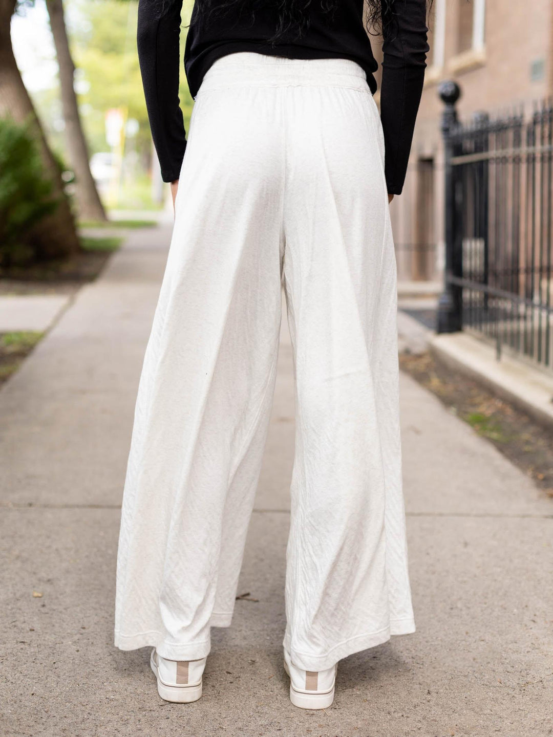 wide leg neutral soft pant