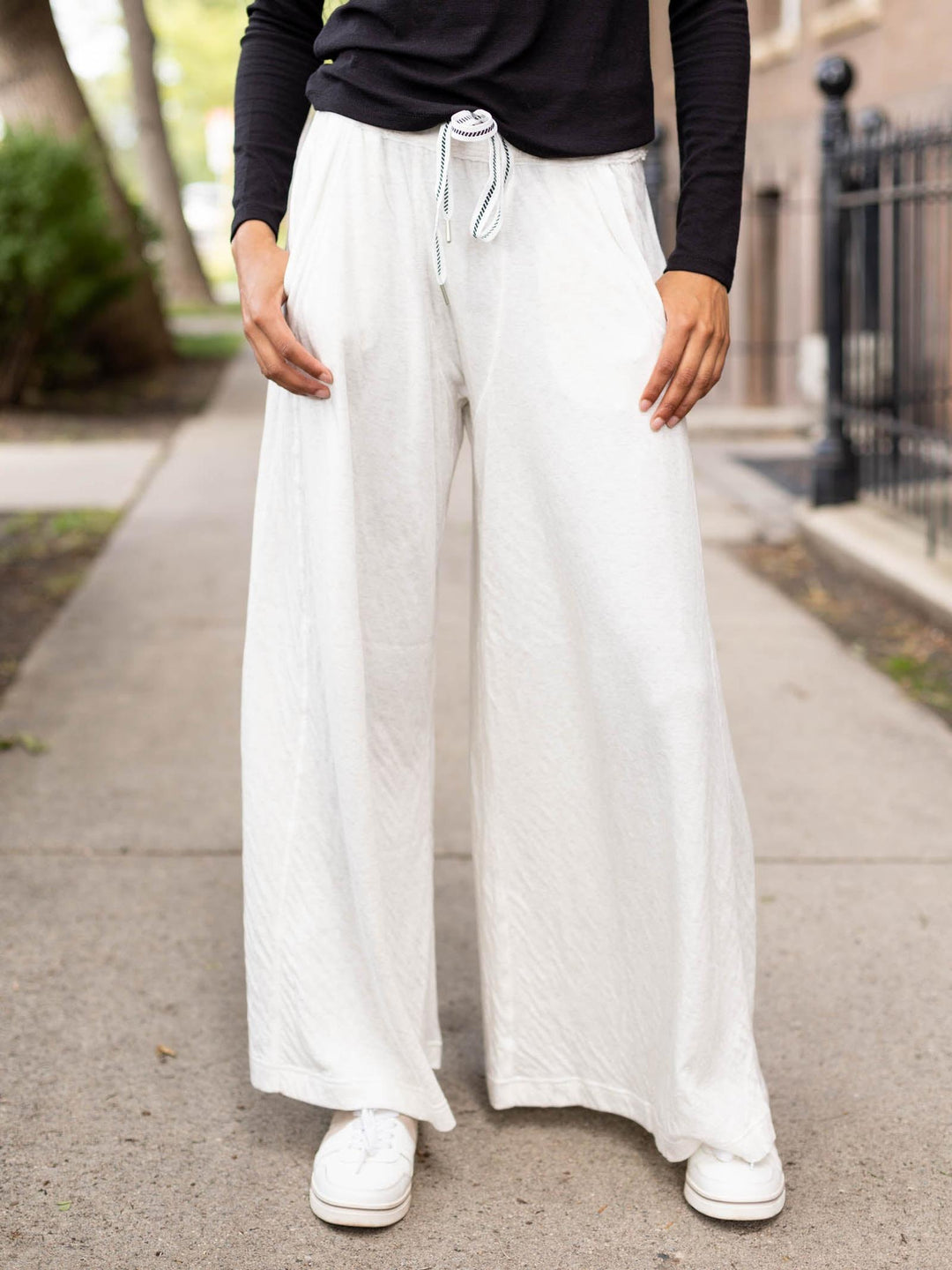 wide leg neutral soft pant