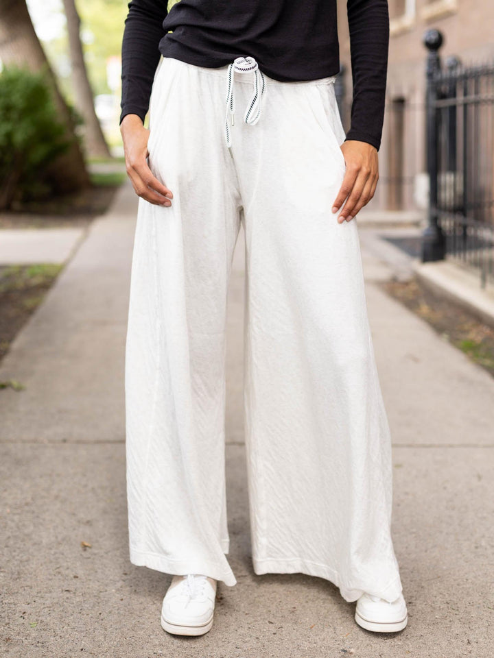 wide leg neutral soft pant