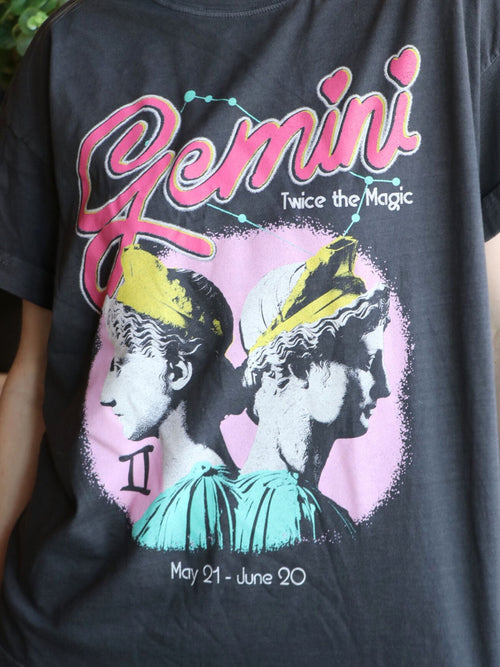 gemini colorful graphic tee