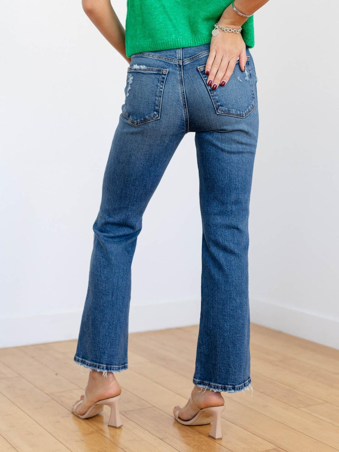 ankle flare medium denim