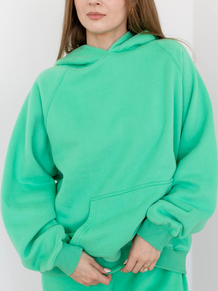 bright green hoody