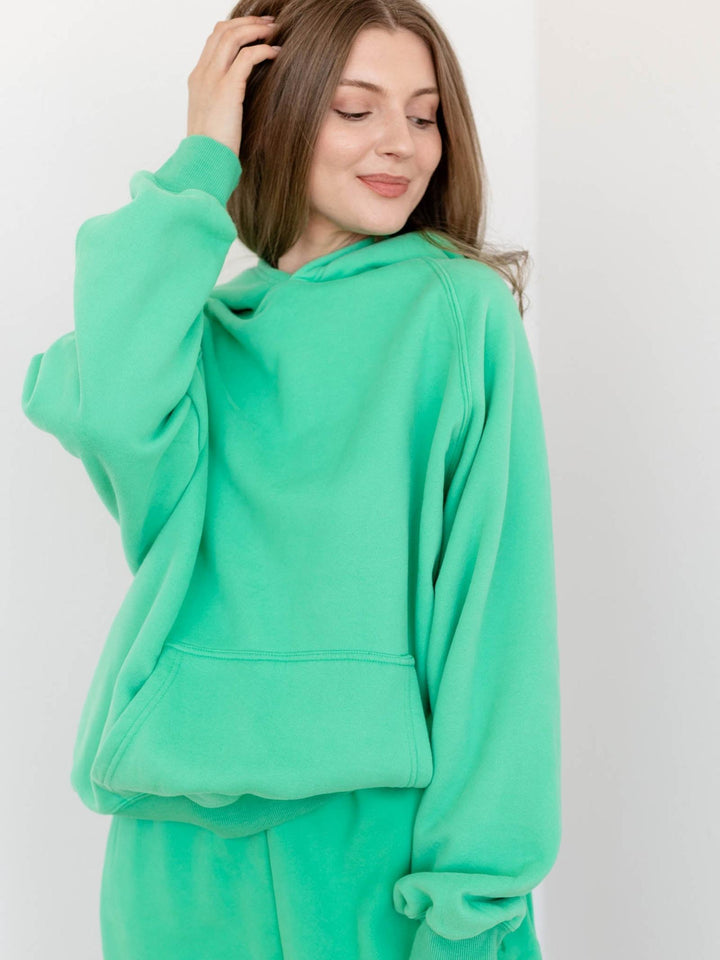 bright green hoody