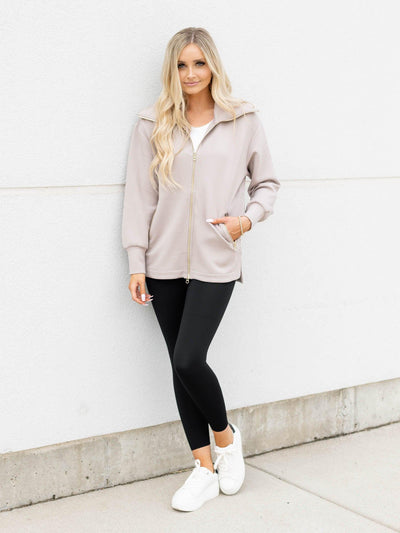 gold zip jacket