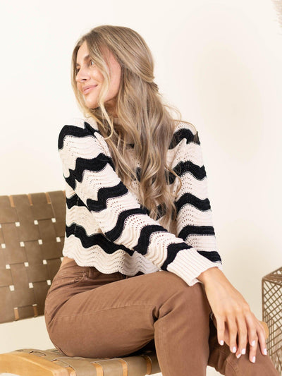 stripe sweater