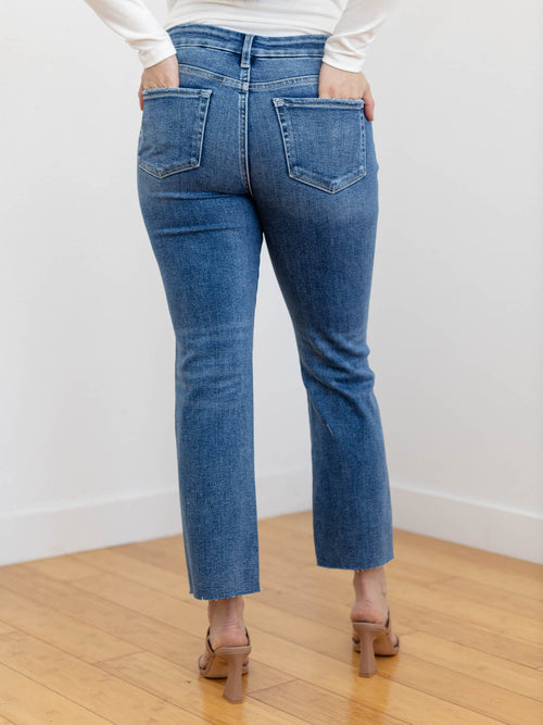 vervet medium wash straight leg denim