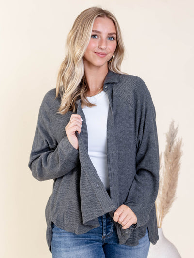 soft ribbed shirt