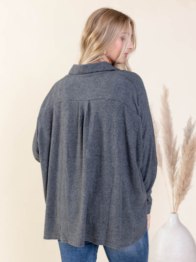 ribbed shirt jacket