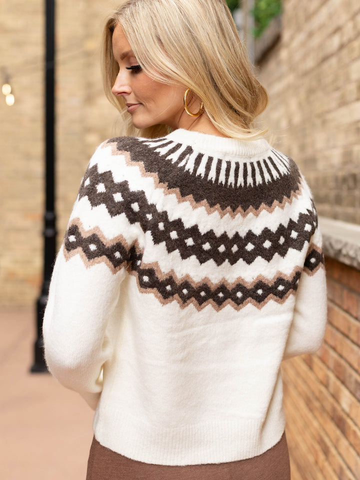 PINCH Vintage Geometric Pattern Sweater