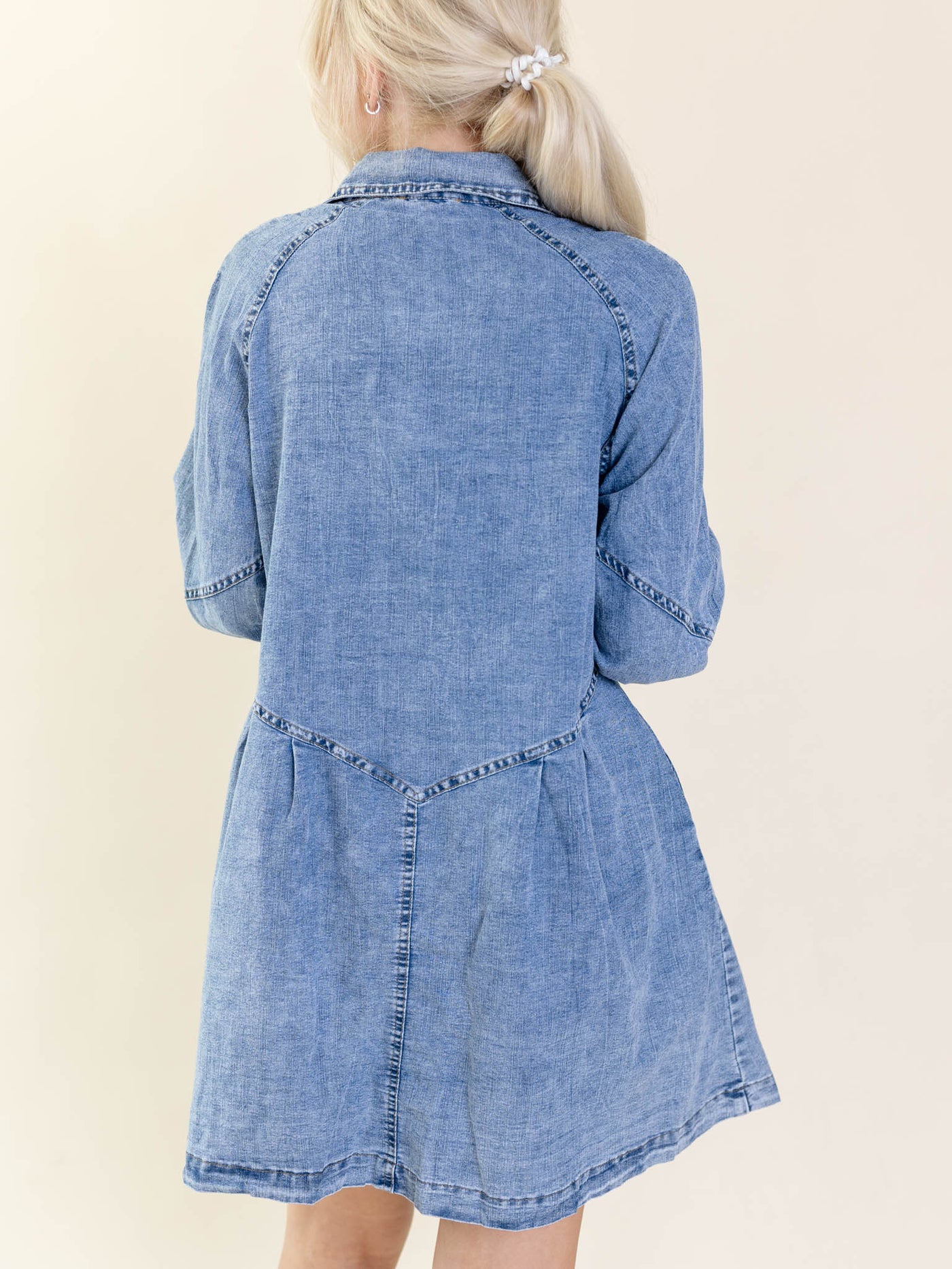 Elan Denim Button Dress