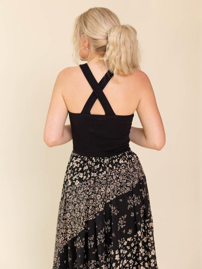floral maxi dress