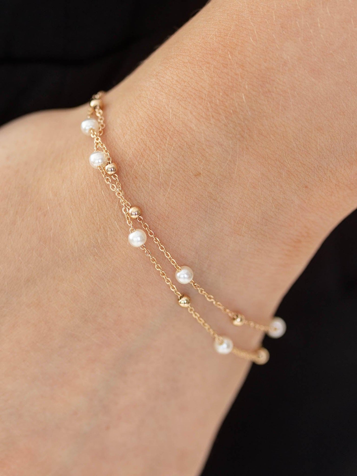 Pearl Ball Bead Bracelet