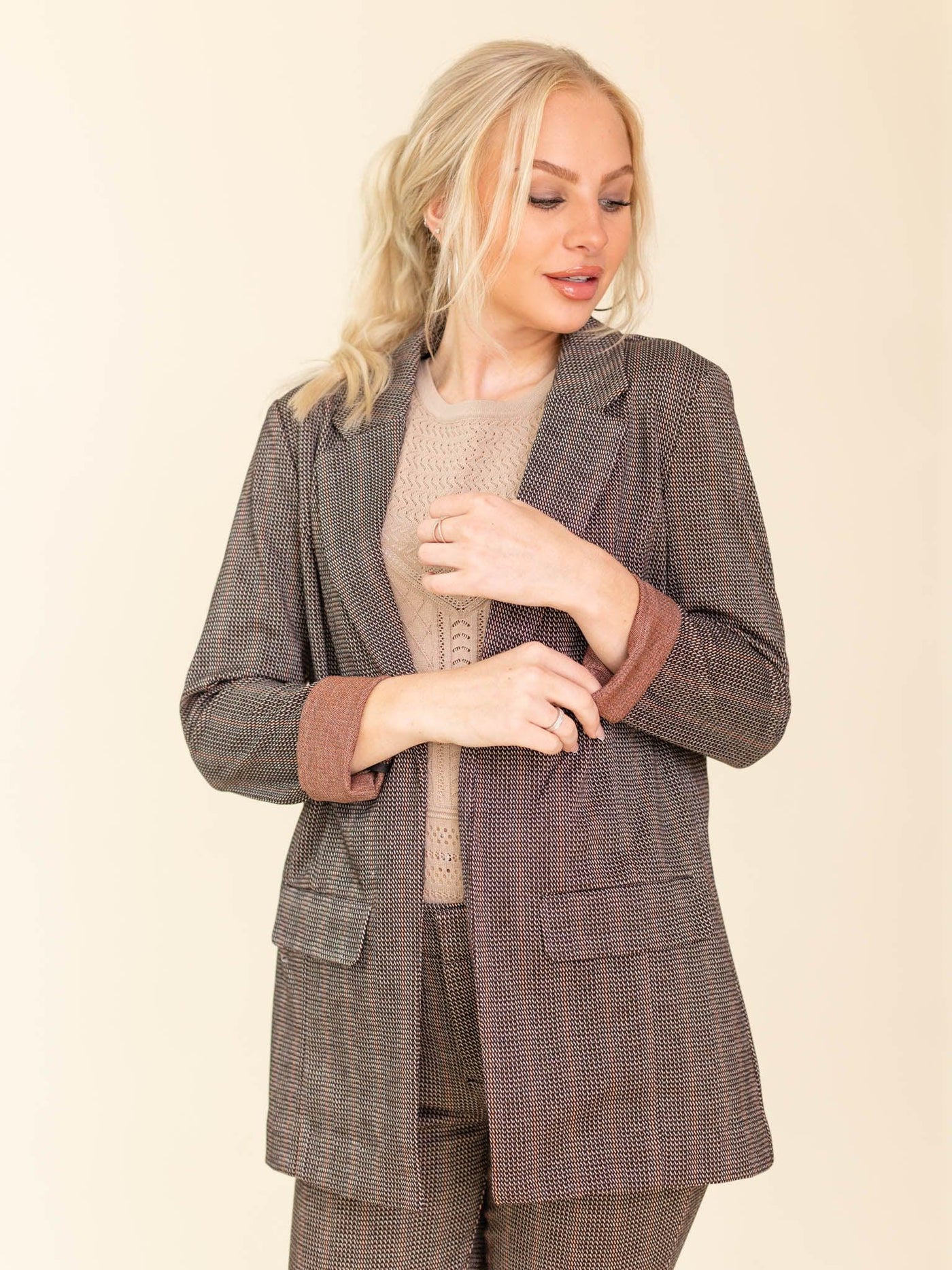 open front blazer