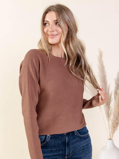 dolman ribbed top