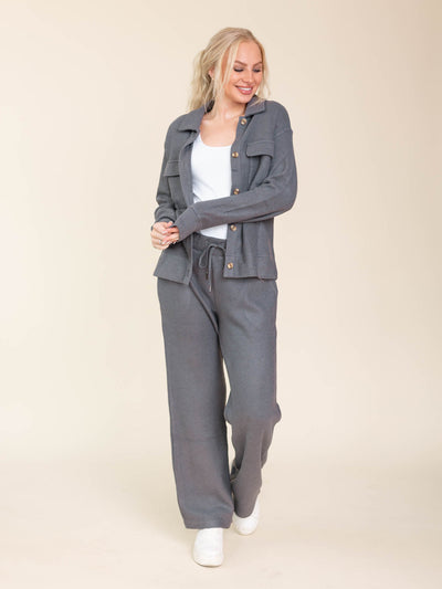 pull on grey pants