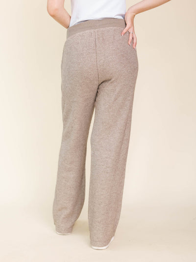 neutral textured pants