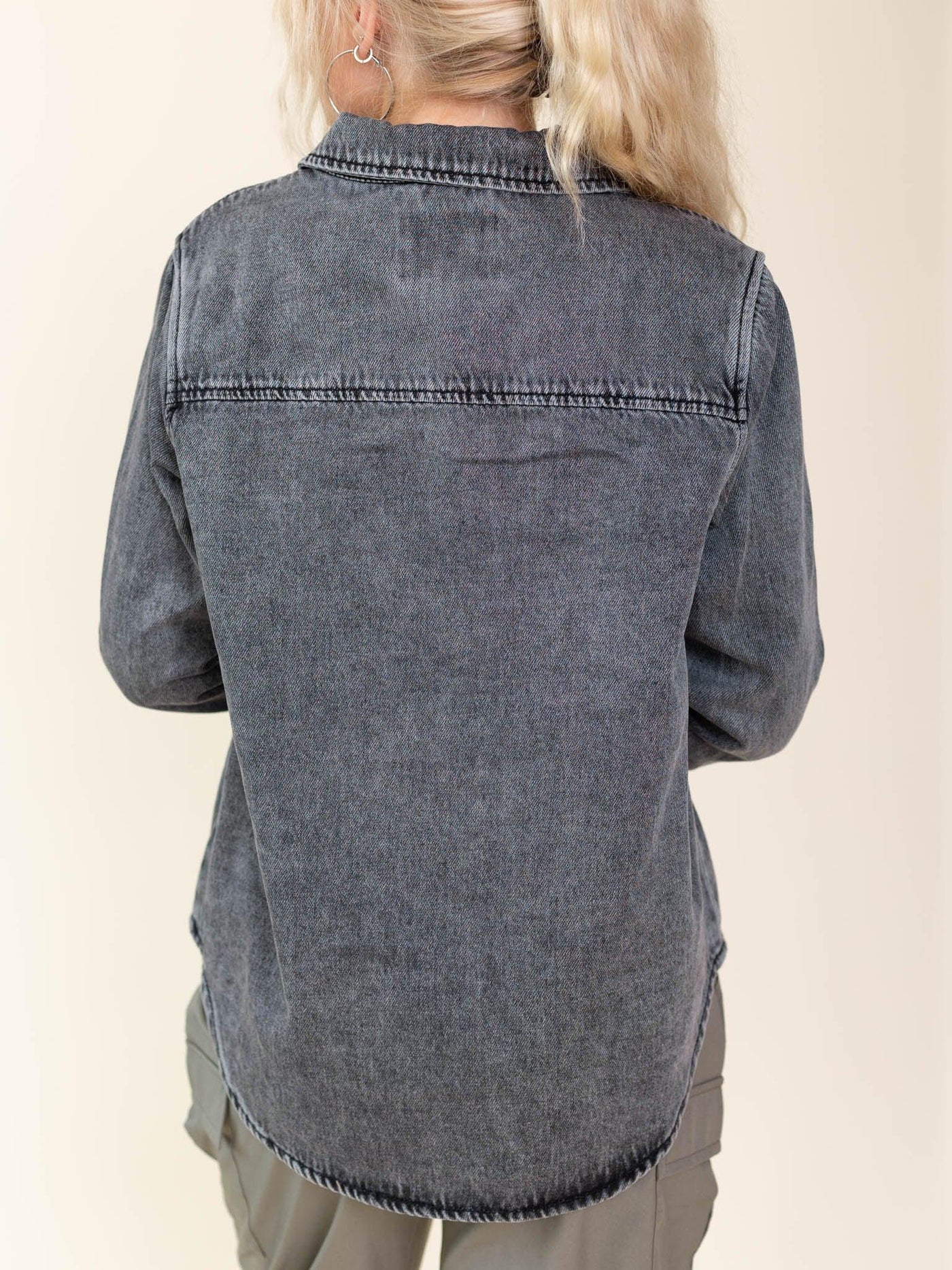 edgy washed jacket