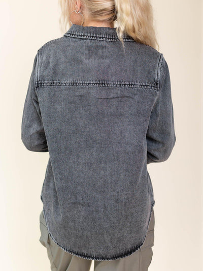 edgy washed jacket