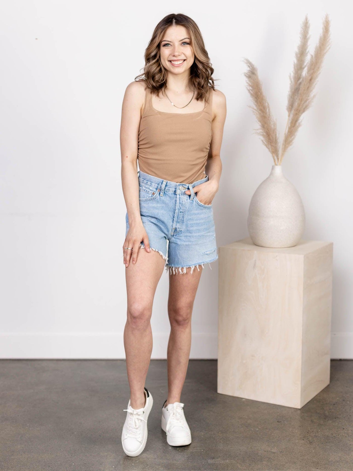 square neck tank