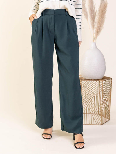green trousers