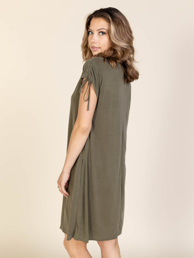 olive mini dress