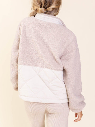 teddy quilted jacket