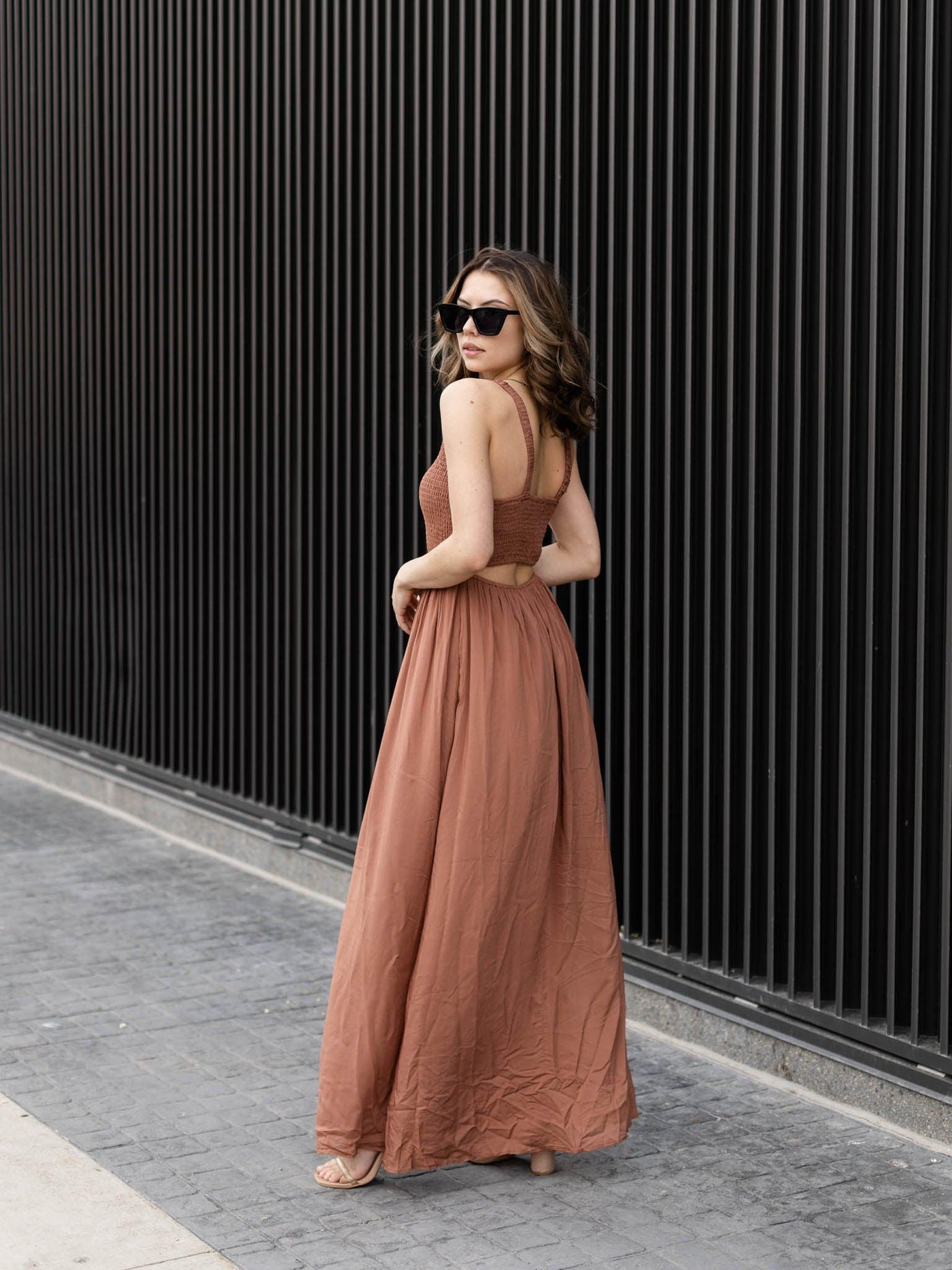 open back maxi dress