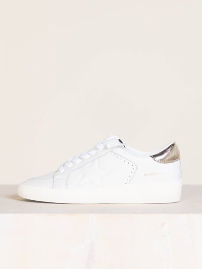 metallic accent sneaker