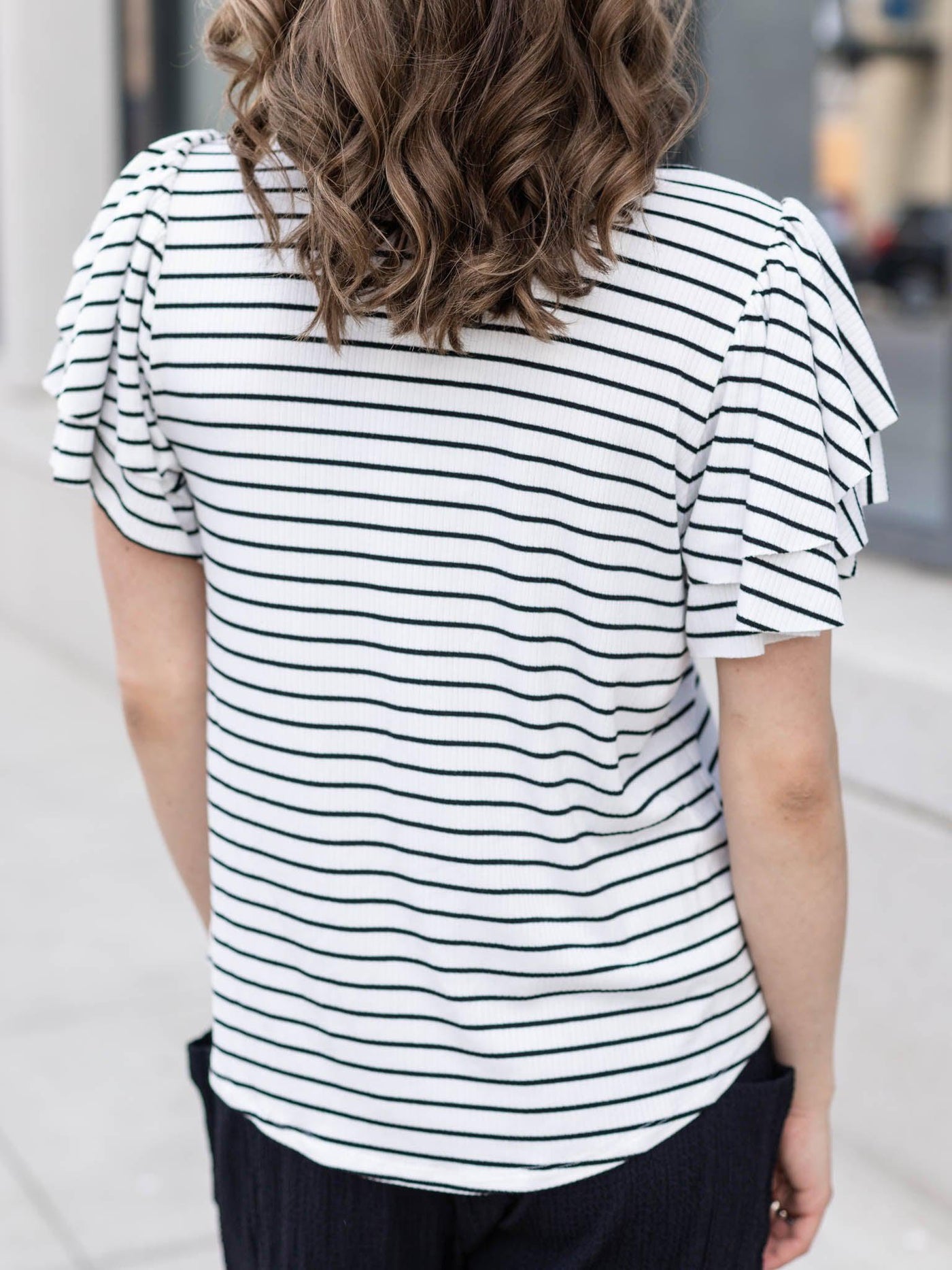 ribbed pattern top