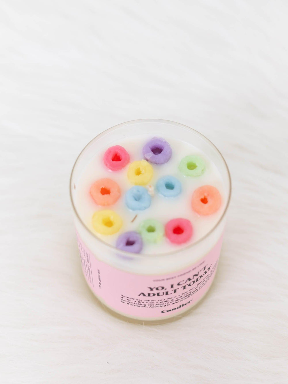 fruit loops cereal candle