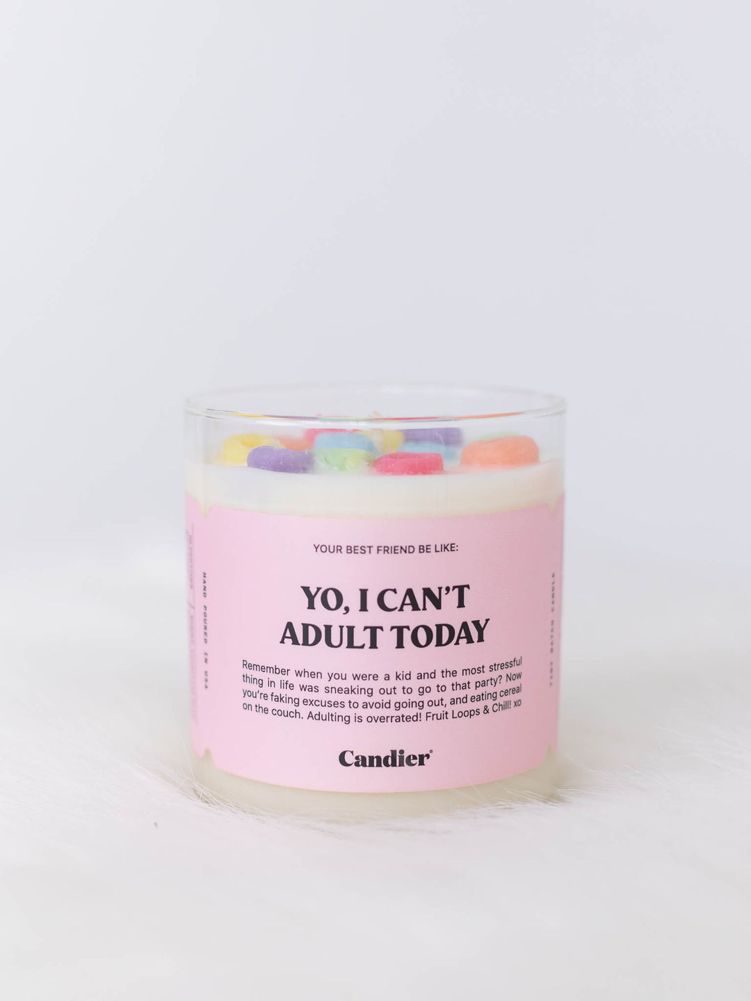 adult cereal candle