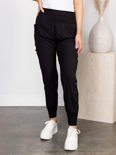 black utility jogger