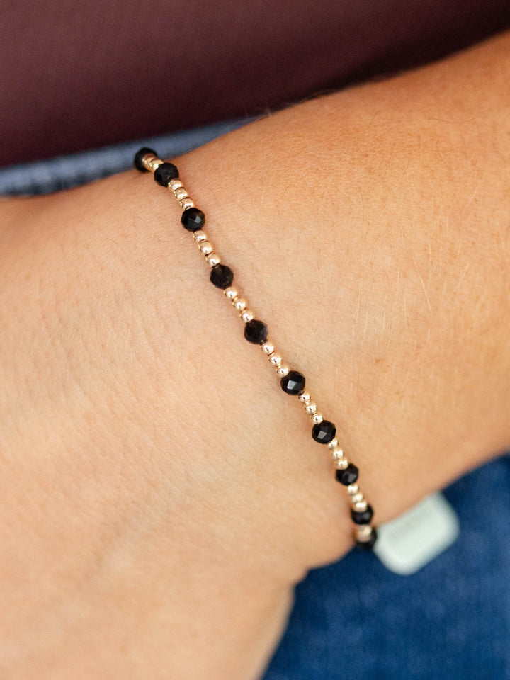 black and gold bracelet
