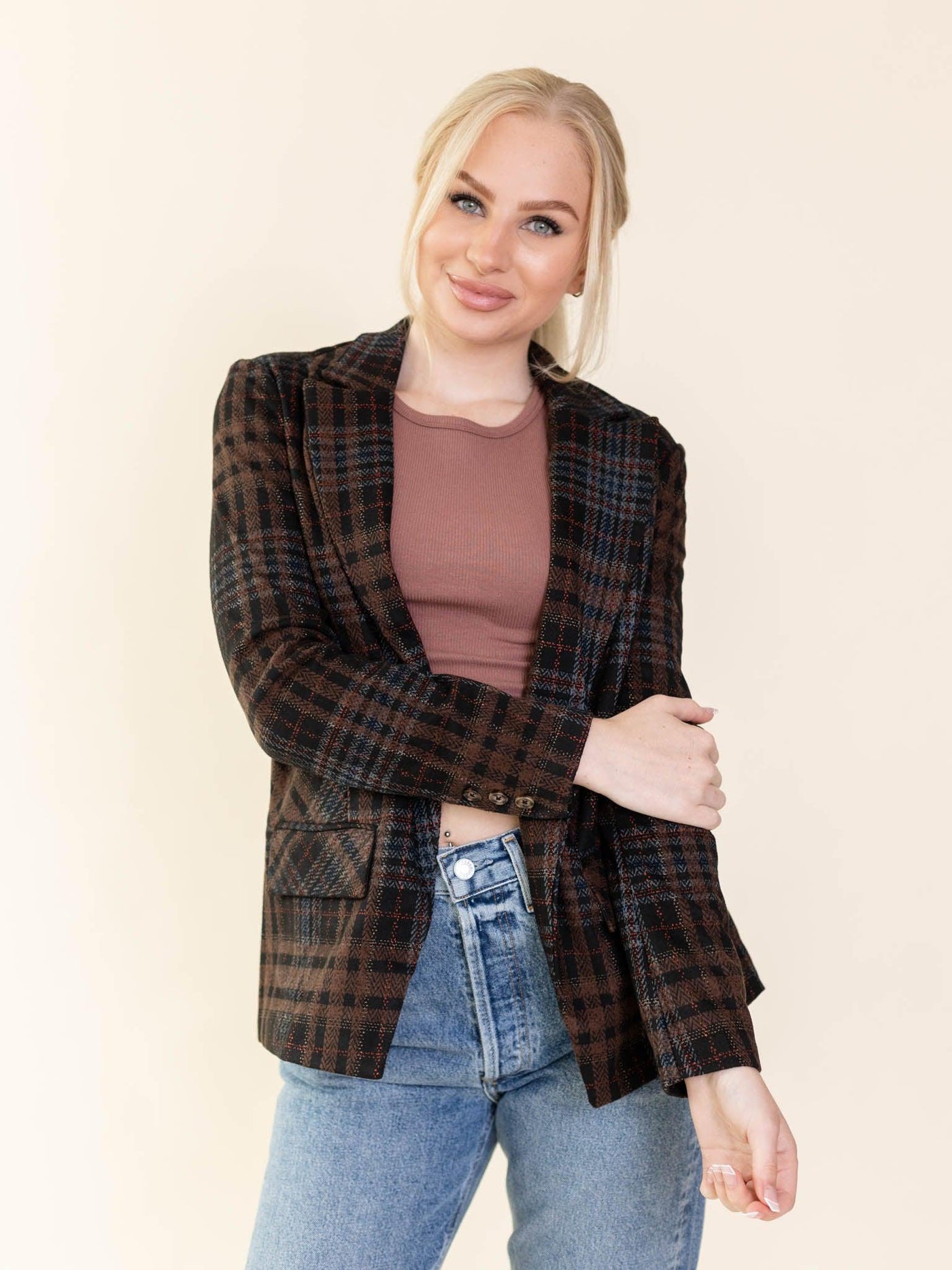open front blazer