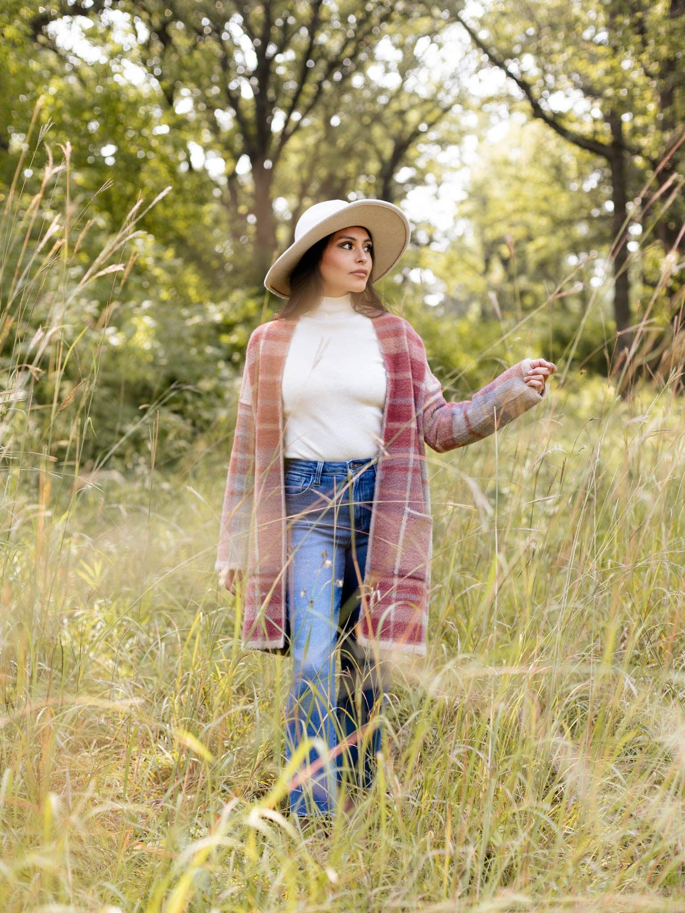 open front cardi