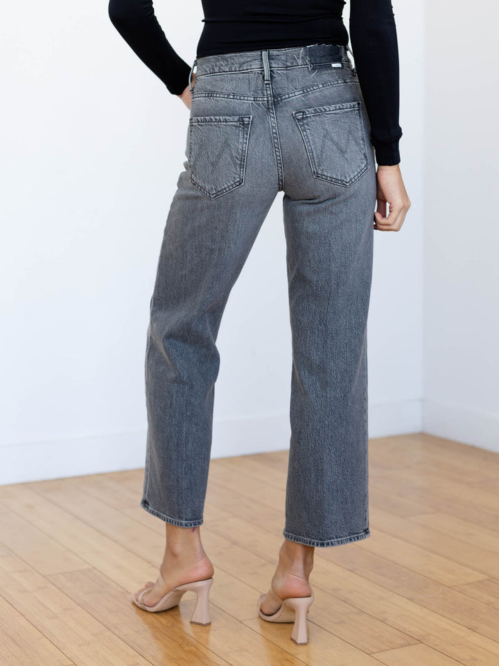 washed grey ankle denim