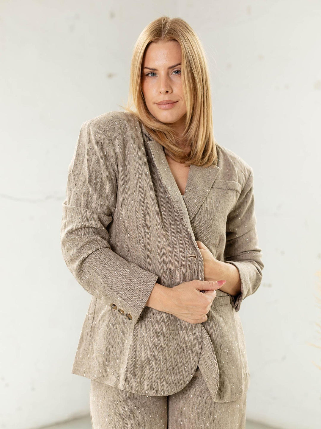 sparkle blazer set