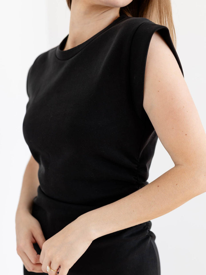 sleeveless tee shirt dress