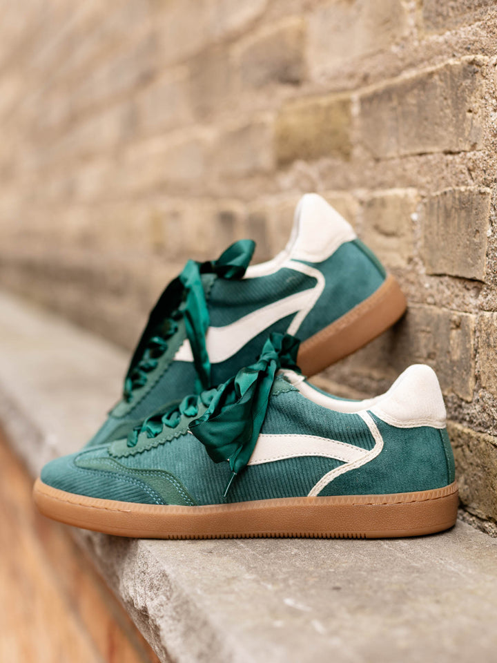 green low profile sneaker