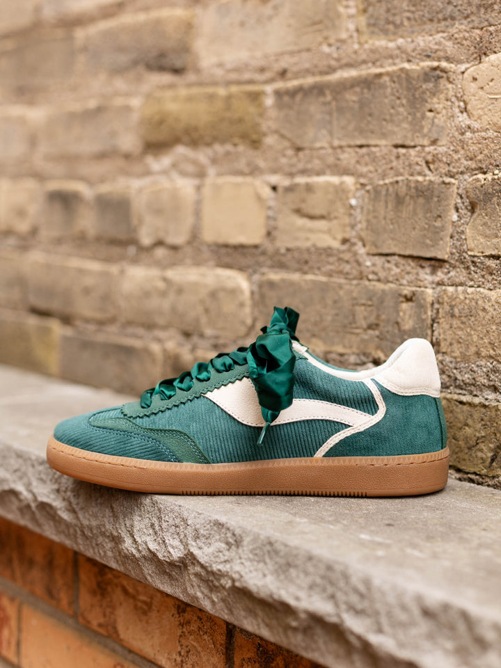 green low profile sneaker