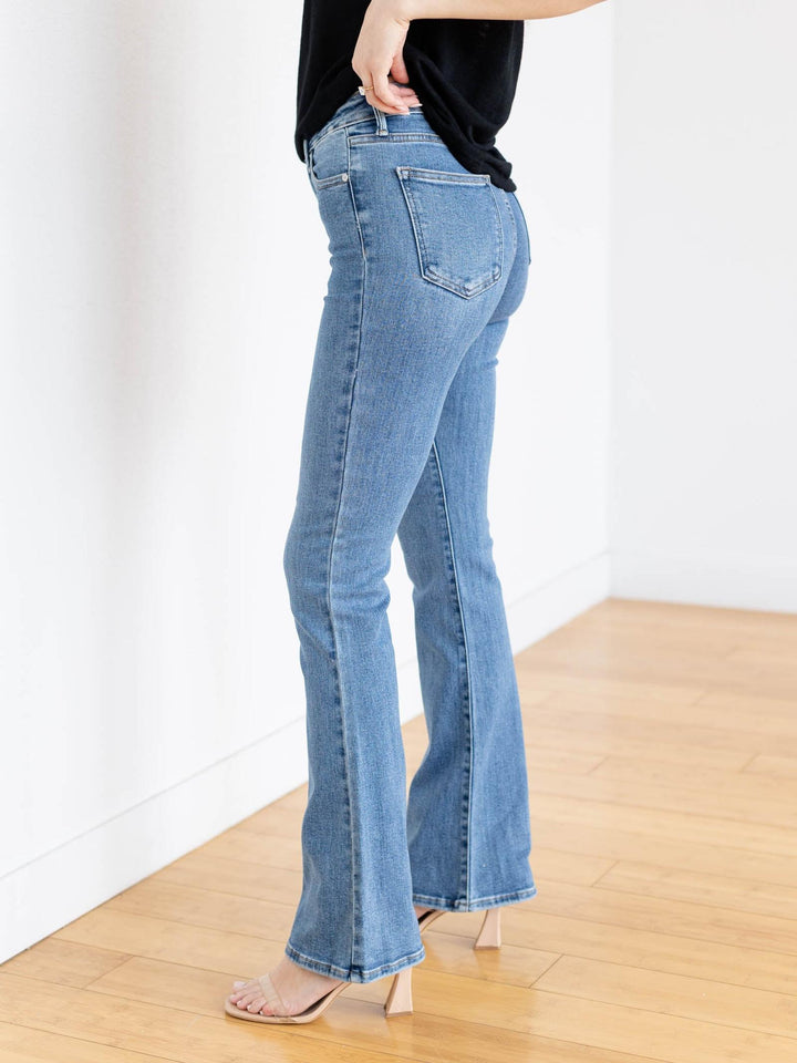 skinny flare denim