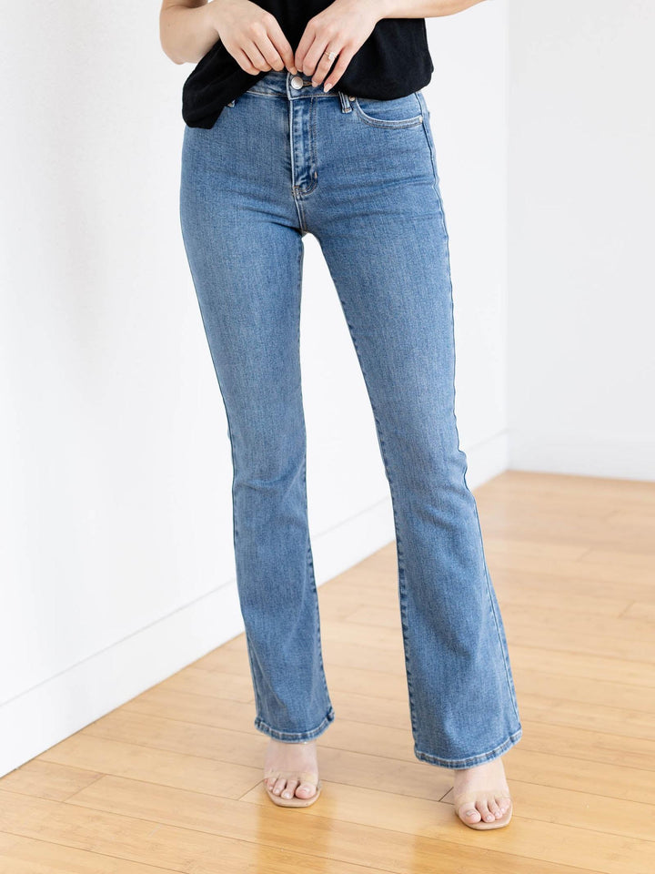 skinny flare denim