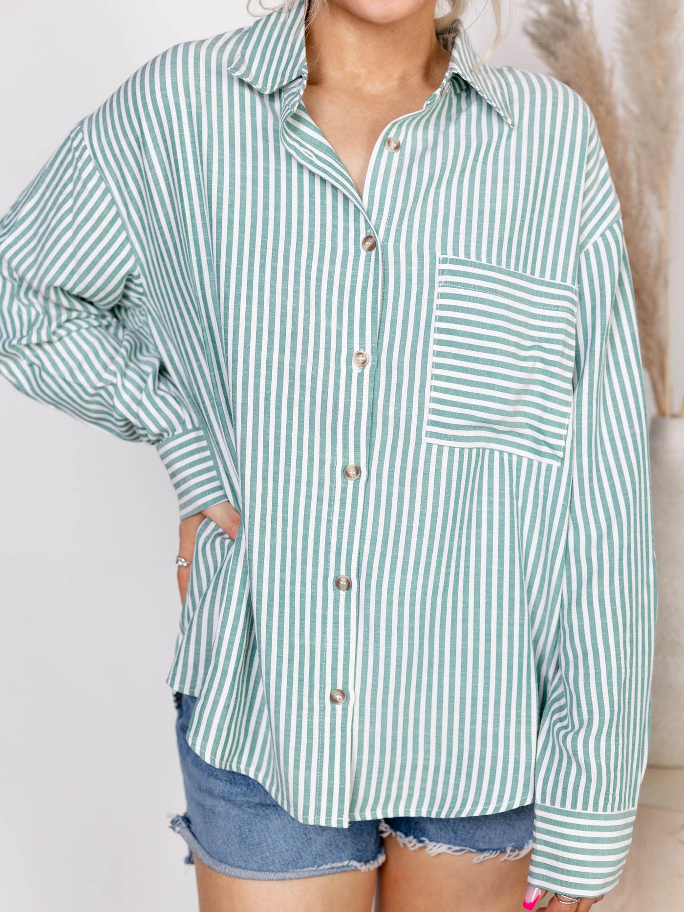 button down collared shirt